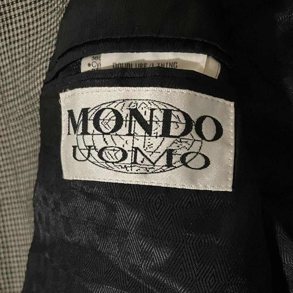 Vintage Mondo Uomo Black and White Checkered Blazer - Picture 4 of 14